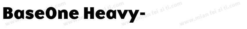 BaseOne Heavy字体转换